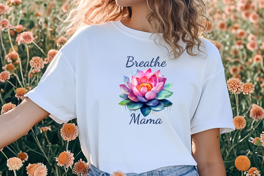 Breathe Mama Lotus T-Shirt